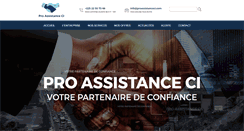 Desktop Screenshot of proassistanceci.com